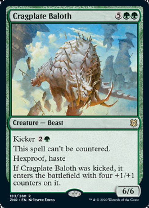 Cragplate Baloth (Zendikar Rising) Light Play Foil