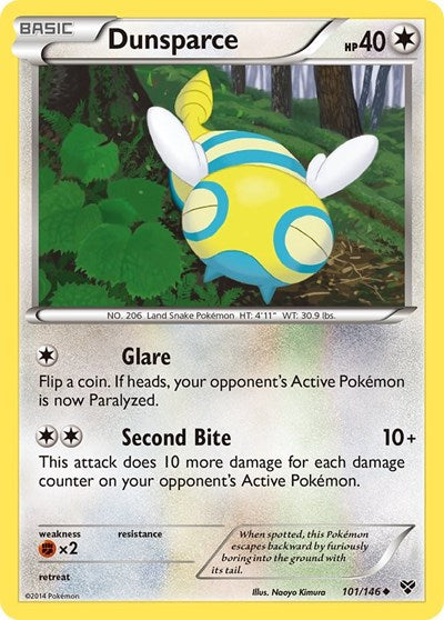 Dunsparce (XY Base Set) Damaged / Poor