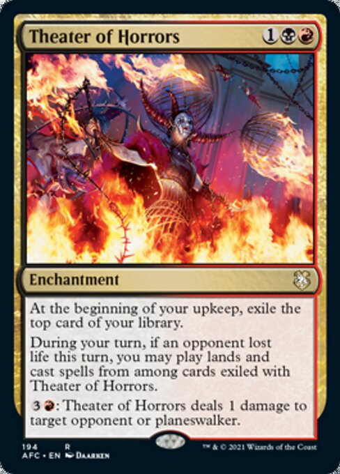 Theater of Horrors (Commander 2021 Forgotten Realms) Light Play