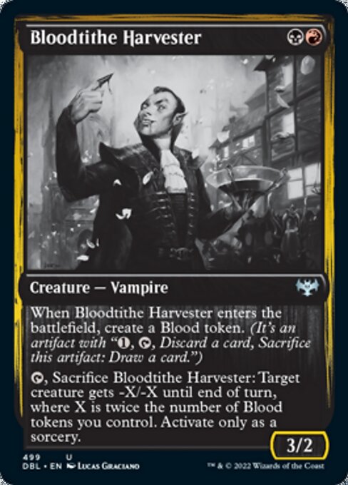Bloodtithe Harvester (Innistrad: Double Feature) Light Play