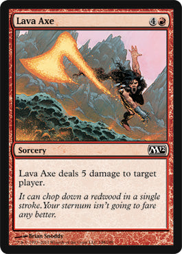 Lava Axe (Magic 2012 Core Set) Light Play
