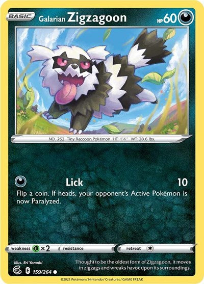 Galarian Zigzagoon (SWSH08: Fusion Strike) Light Play