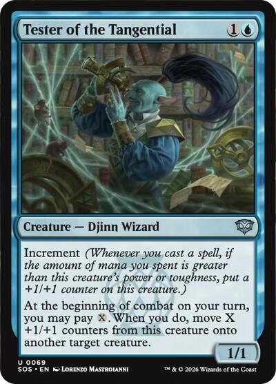 Tester of the Tangential (Secrets of Strixhaven) Light Play Foil