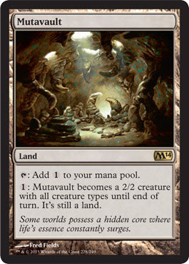 Mutavault (Magic 2014 Core Set) Medium Play Foil