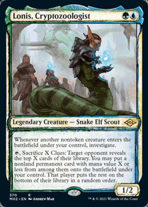 Lonis, Cryptozoologist (Showcase) (Modern Horizons 2) Light Play