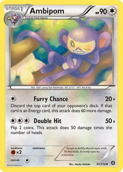 Ambipom (XY - Steam Siege) Heavy Play