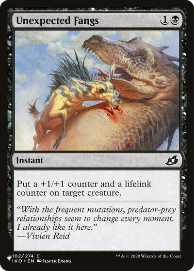 Unexpected Fangs (The List) Light Play