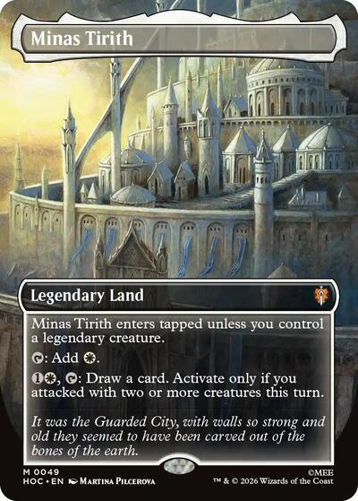 Minas Tirith (Borderless) (The Hobbit: Eternal-Legal) Light Play Foil