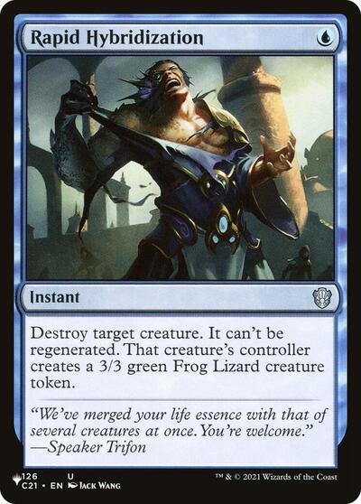 Rapid Hybridization (The List) Light Play