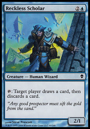 Reckless Scholar (Zendikar) Medium Play