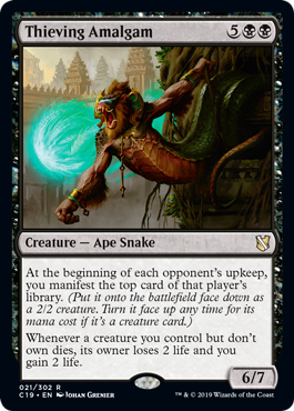 Thieving Amalgam (Commander 2019) Light Play