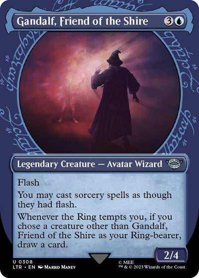 Gandalf, Friend of the Shire (Showcase) (Universes Beyond: The Lord of the Rings: Tales of Middle-earth) Light Play Foil