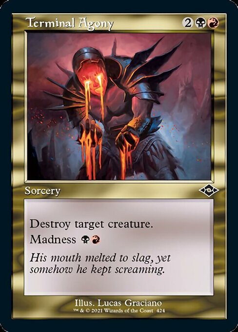 Terminal Agony (Retro Frame) (Modern Horizons 2) Light Play Foil