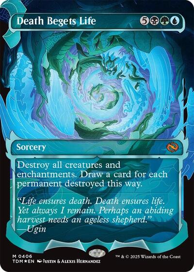Death Begets Life (Showcase) (Tarkir: Dragonstorm) Light Play Foil