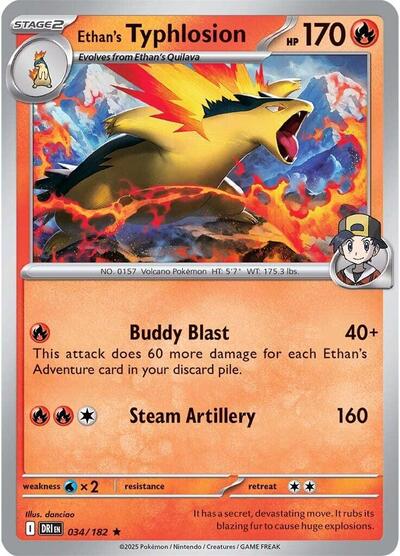 Ethan's Typhlosion (SV10: Destined Rivals) Light Play Holofoil