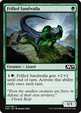 Frilled Sandwalla (Magic 2020 Core Set) Light Play