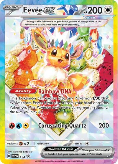 Eevee ex - 174 (SV: Scarlet & Violet Promo Cards) Near Mint Holofoil
