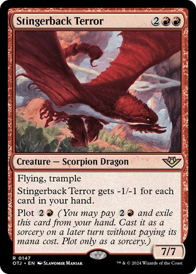 Stingerback Terror (Outlaws of Thunder Junction) Light Play Foil