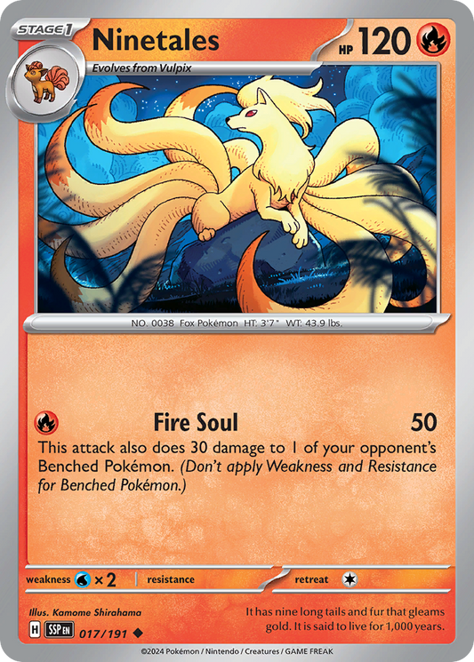 Ninetales (SV08: Surging Sparks) Light Play