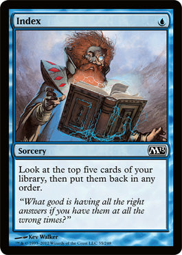 Index (Magic 2013 Core Set) Light Play Foil