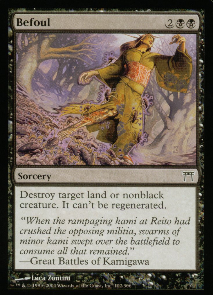 Befoul (Champions of Kamigawa) Light Play