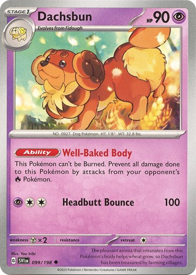 Dachsbun (Scarlet and Violet: Base Set) Light Play