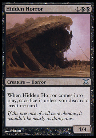 Hidden Horror (10th Edition) Light Play