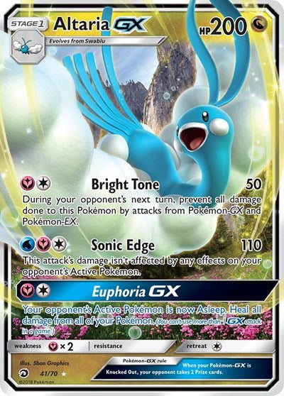 Altaria GX (Dragon Majesty) Damaged / Poor Holofoil