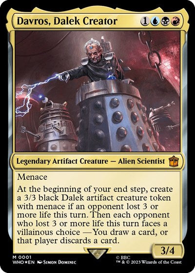 Davros, Dalek Creator (Universes Beyond: Doctor Who) Light Play Foil