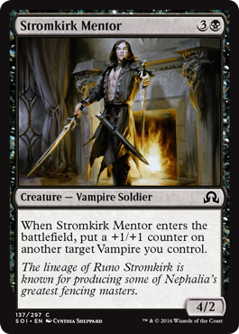 Stromkirk Mentor (Shadows Over Innistrad) Light Play