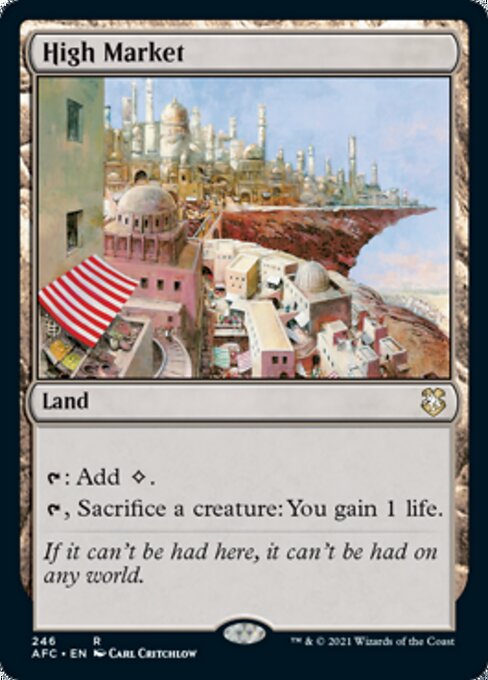 High Market (Commander 2021 Forgotten Realms) Light Play