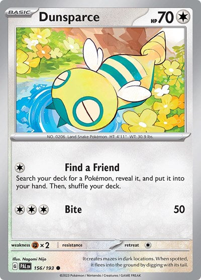 Dunsparce (SV02: Paldea Evolved) Light Play Reverse Holofoil
