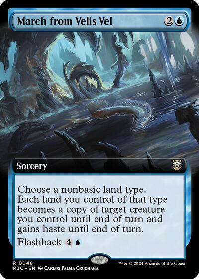 March from Velis Vel (Extended Art) (Ripple Foil) (Commander: Modern Horizons 3) Light Play Foil