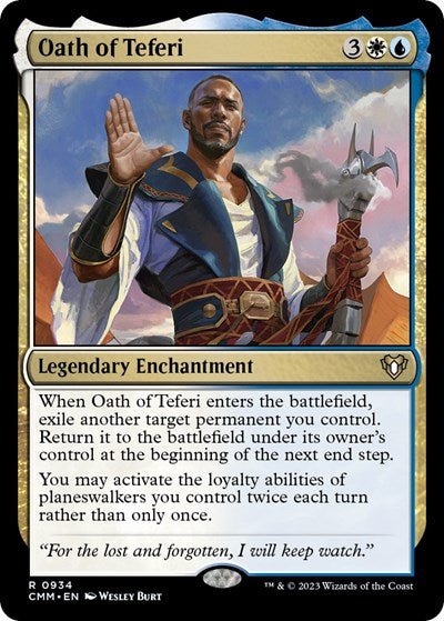 Oath of Teferi (Commander Masters) Light Play