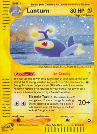 Lanturn (H15) (Aquapolis) Medium Play Holofoil