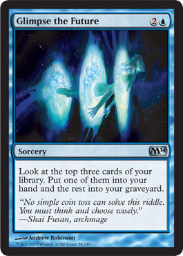 Glimpse the Future (Magic 2014 Core Set) Light Play