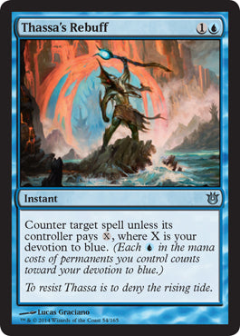 Thassa's Rebuff (Born of the Gods) Light Play