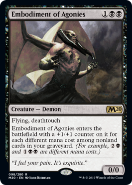 Embodiment of Agonies (Magic 2020 Core Set) Light Play