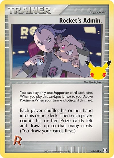 Rocket's Admin. (Celebrations: Classic Collection) Light Play Holofoil