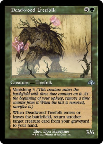 Deadwood Treefolk (Retro Frame) (Dominaria Remastered) Light Play
