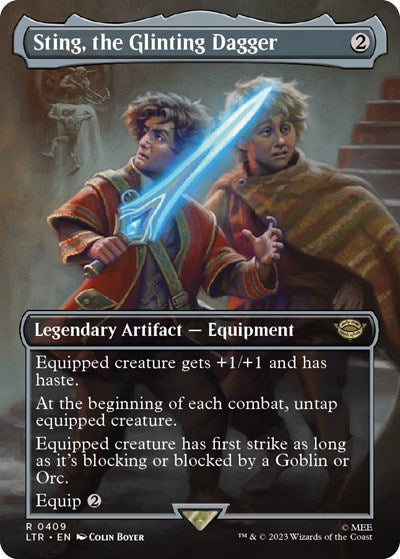 Sting, the Glinting Dagger (Borderless) (Universes Beyond: The Lord of the Rings: Tales of Middle-earth) Light Play
