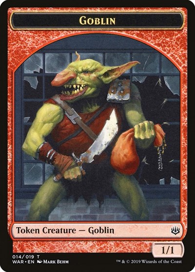 Goblin Token (War of the Spark) Light Play
