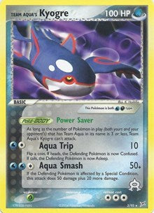 Team Aqua's Kyogre - 3/95 (EX Team Magma vs Team Aqua) (Deck Exclusives) Heavy Play