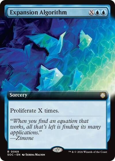 Expansion Algorithm (Extended Art) (Commander: Secrets of Strixhaven) Light Play