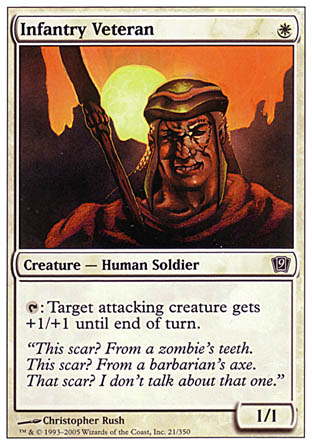 Infantry Veteran (9th Edition) Light Play
