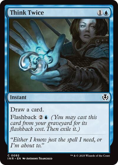 Think Twice (Innistrad Remastered) Light Play