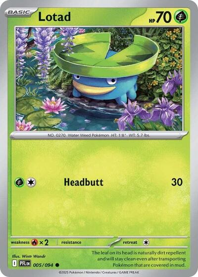 Lotad (ME02: Phantasmal Flames) Light Play