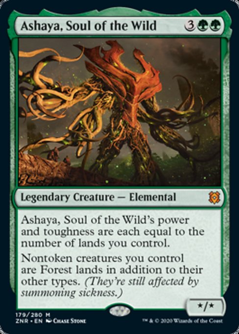 Ashaya, Soul of the Wild (Zendikar Rising) Medium Play