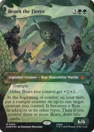 Beorn the Fierce (Showcase) (Surge Foil) (The Hobbit) Medium Play Foil