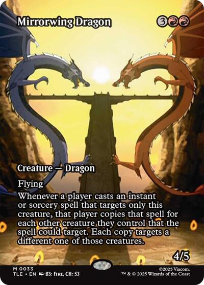 Mirrorwing Dragon (Borderless) (Avatar: The Last Airbender: Eternal-Legal) Light Play Foil